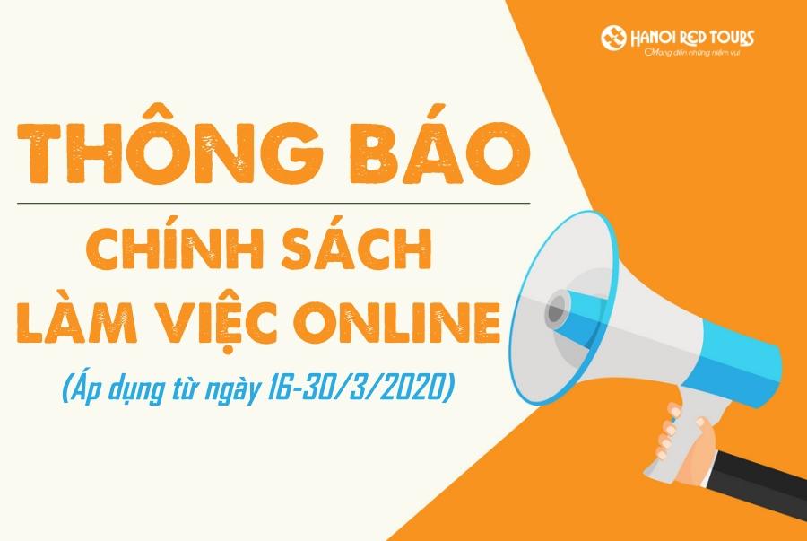 THÔNG BÁO: TỪ NGÀY 16 - 30/3 THỬ NGHIỆM HÌNH THỨC LÀM VIỆC ONLINE 